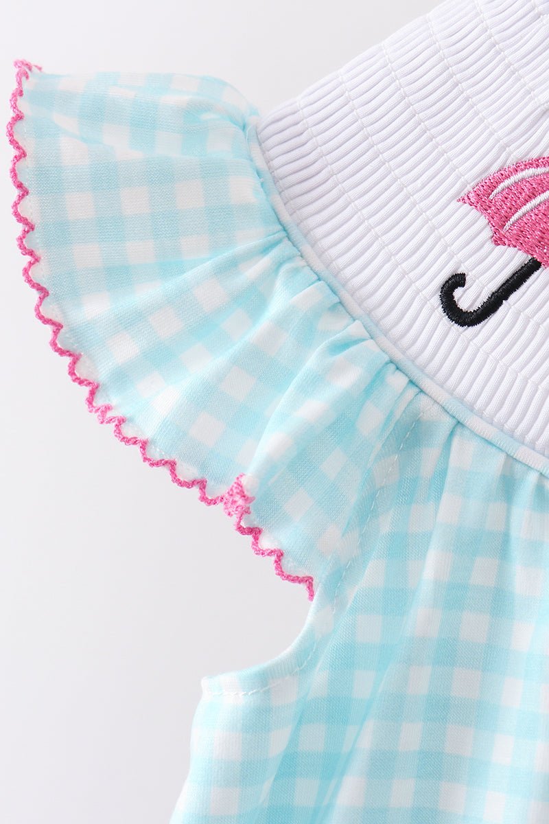 Blue Umbrella Smocked Set - Abbies Place