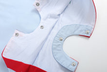 Load image into Gallery viewer, Blue USA Flag Smocked Shortalls
