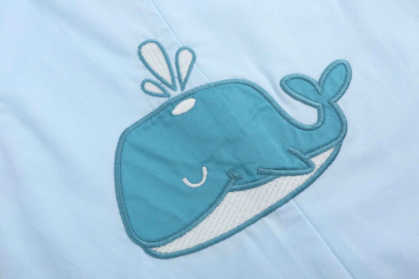 Blue Whale Applique Shortalls - Abbies Place