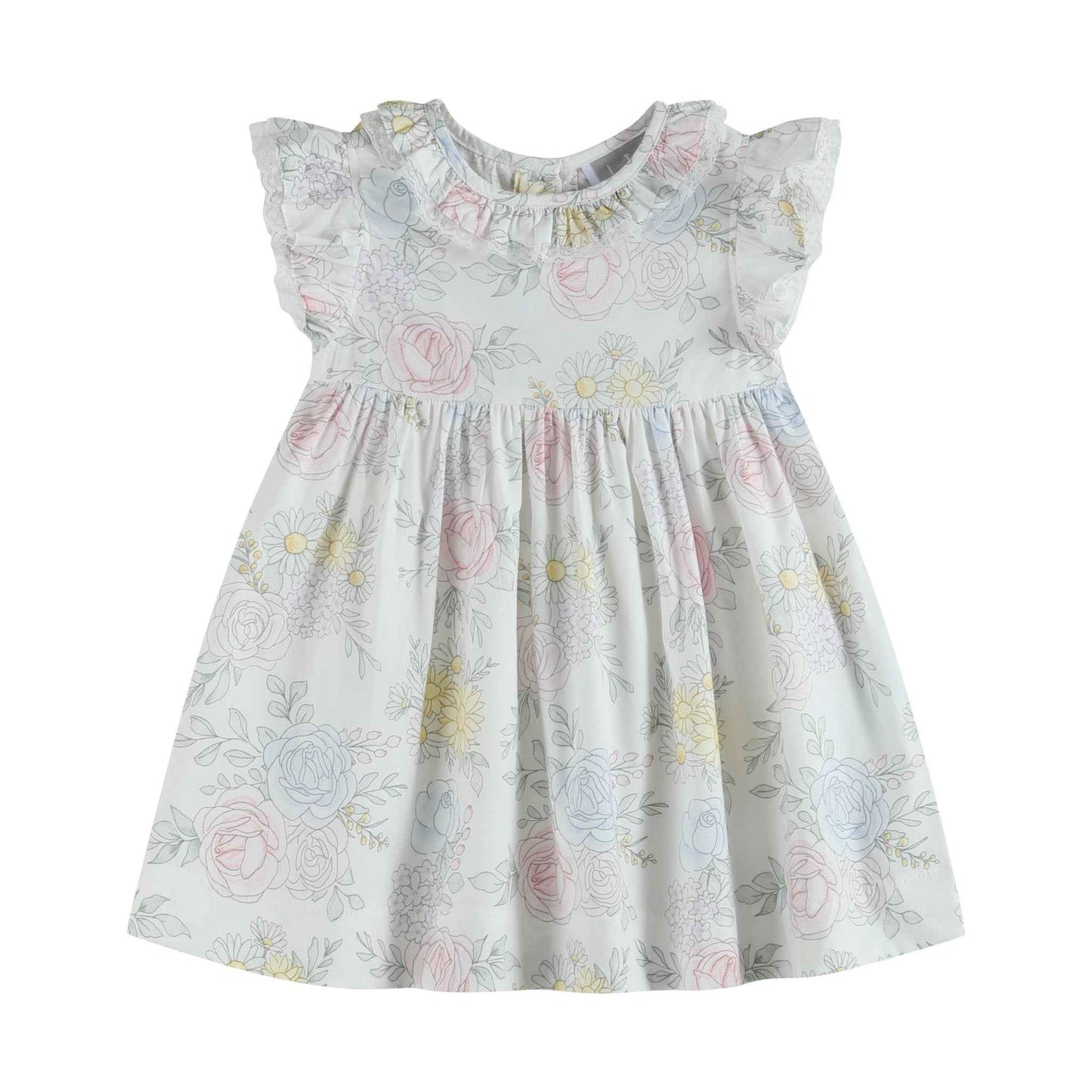 Bouquet Floral Ruffle Dress - Abbies Place