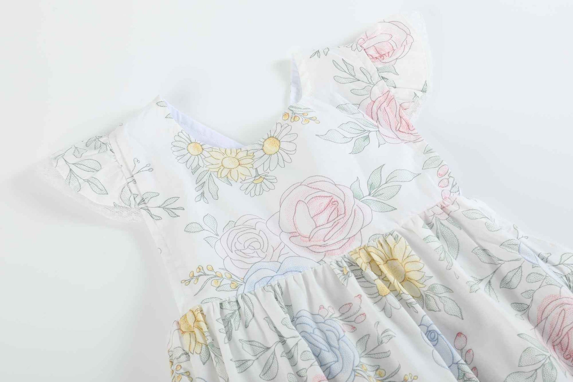 Bouquet Floral Ruffle Romper - Abbies Place