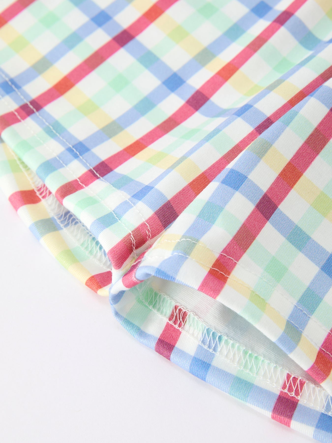 Boys Back To School Dog Plaid Short Set Applique - Abbies Place