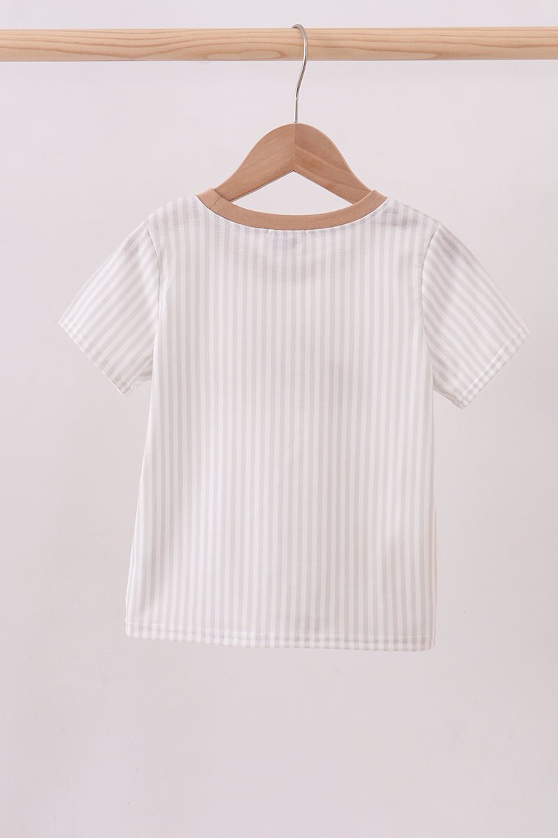 Brown alpaca embroidery top - Abbies Place