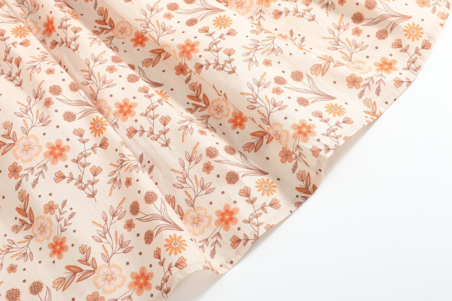 Brown Floral Collared Dress - Abbies Place