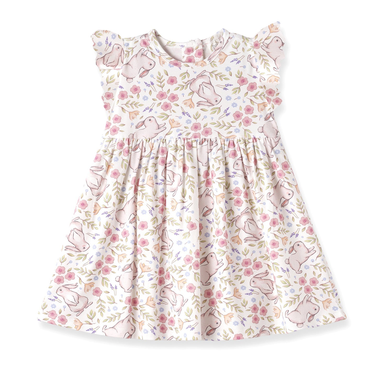 Bunny Blooms Bamboo Easter Dress for Baby & Toddler Girls - Abbies Place