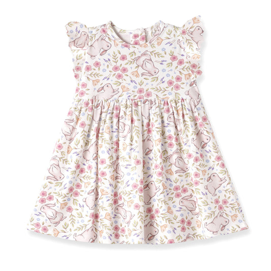 Bunny Blooms Bamboo Easter Dress for Baby & Toddler Girls - Abbies Place