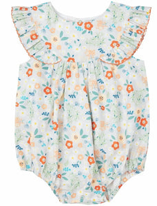 Floral Ruffle Romper - Image #1