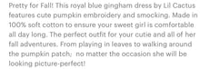 Load image into Gallery viewer, Royal Blue Gingham Pumpkin Smocked Bishop Dress - Image #2
