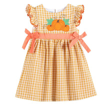 Load image into Gallery viewer, Orange Gingham Ruffle Pumpkin Dress - Image #1
