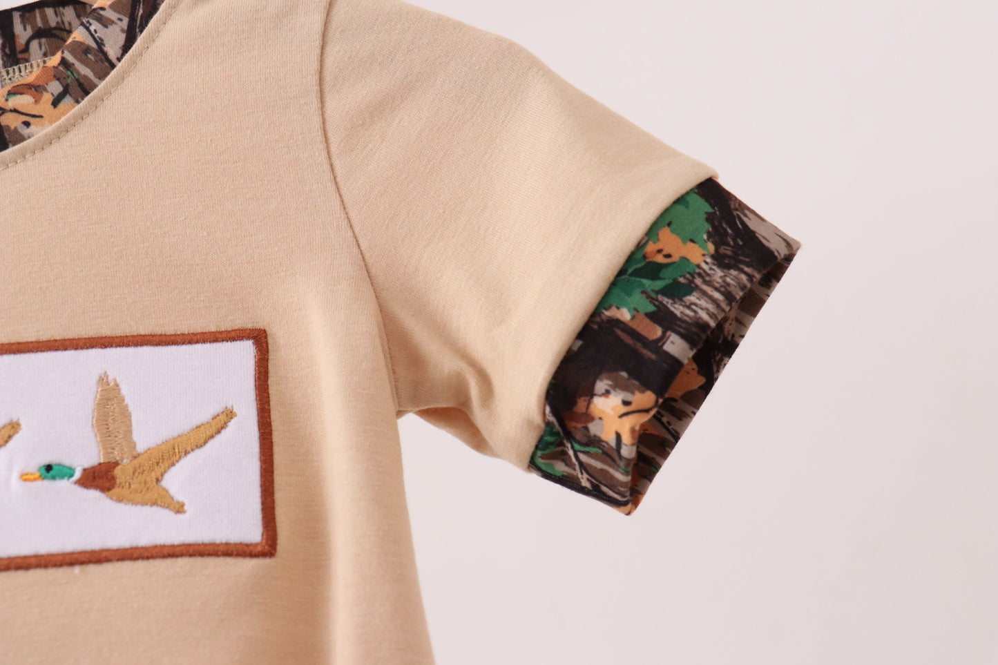 Camo Duck Embroidered Bubble - Abbies Place