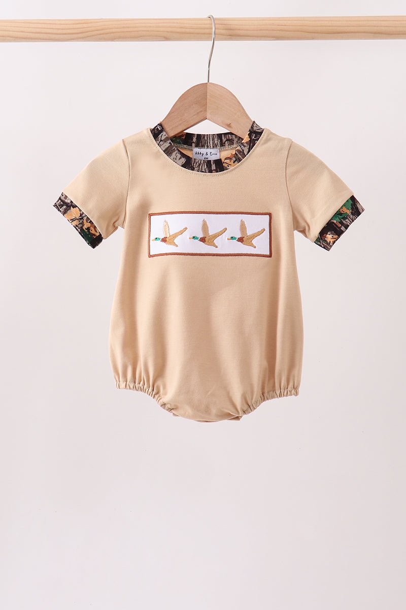 Camo Duck Embroidered Bubble - Abbies Place