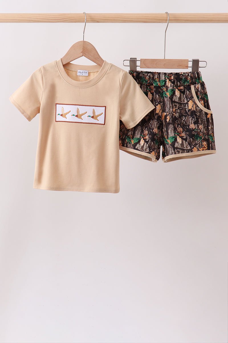 Camo Duck Embroidered Set - Abbies Place