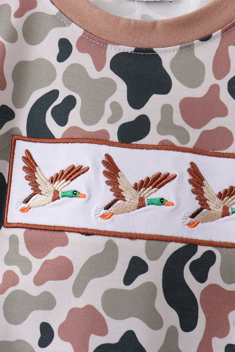 Camo Duck Embroidered Set - Abbies Place