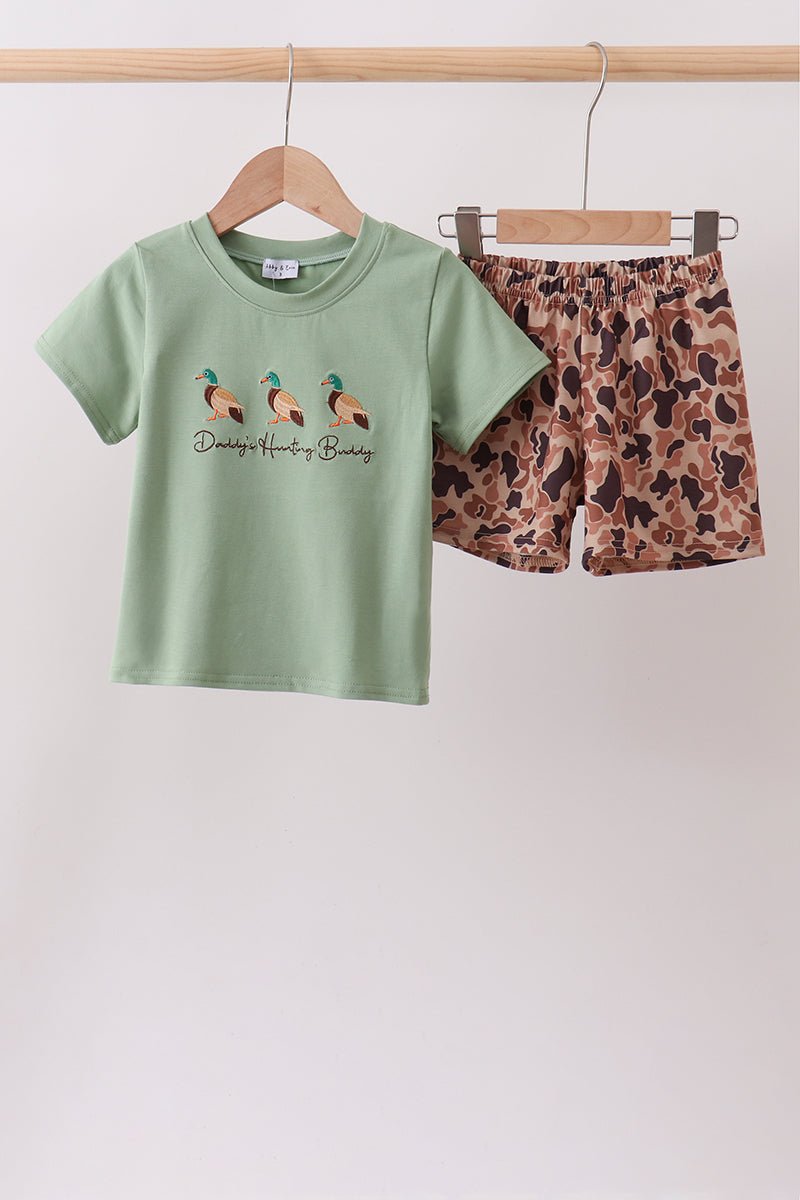 Camo Duck Embroidered Set - Abbies Place