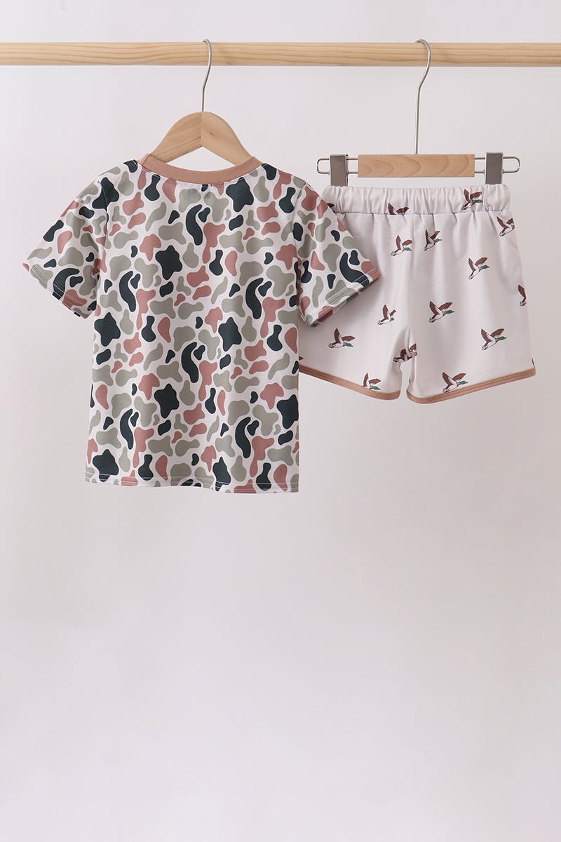 Camo Duck Embroidered Set - Abbies Place