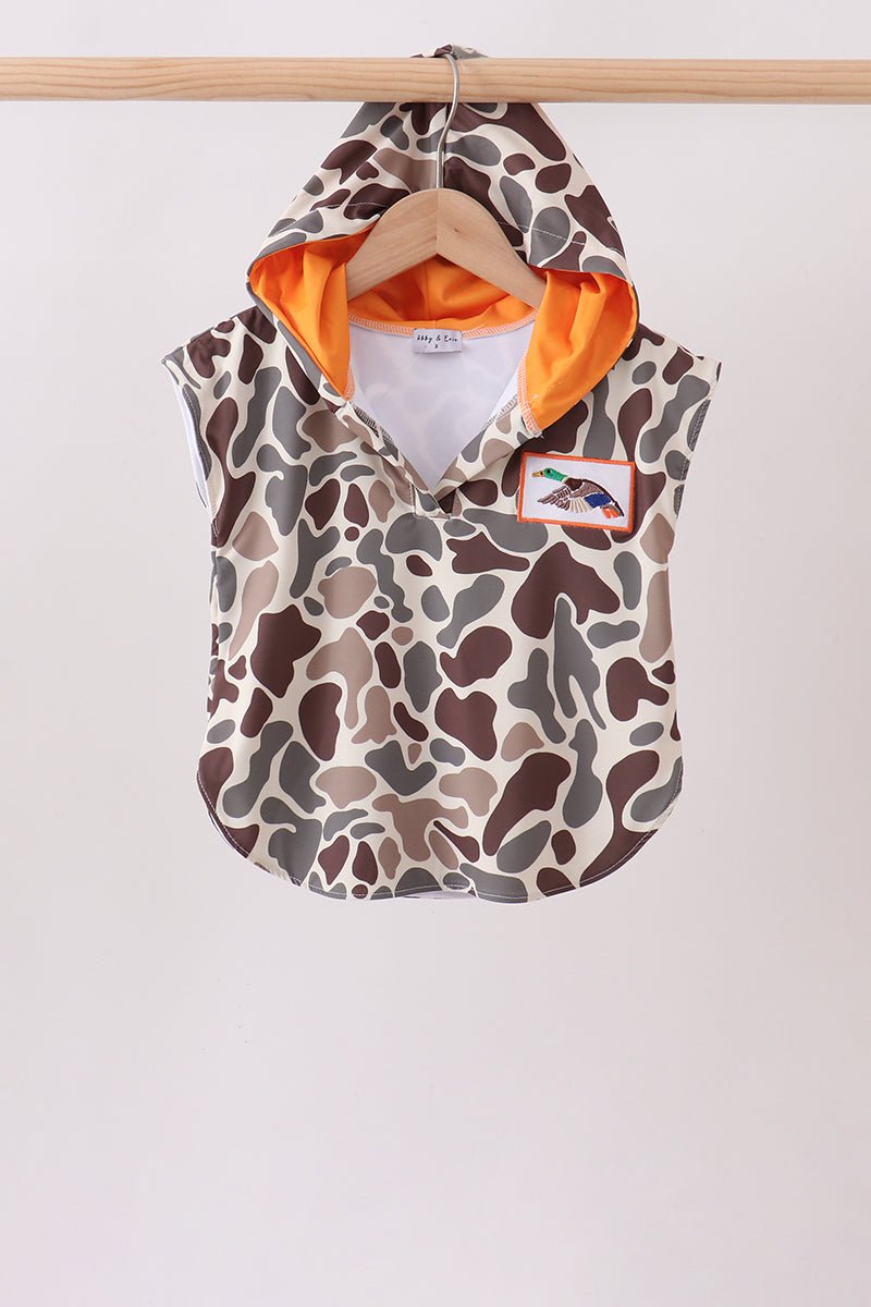 Camo Mallard Embroidered UPF Swim Coverup - Abbies Place