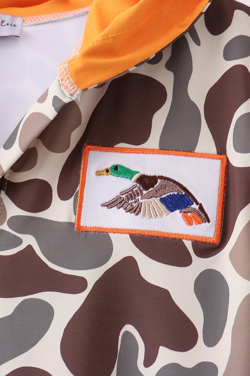 Camo Mallard Embroidered UPF Swim Coverup - Abbies Place