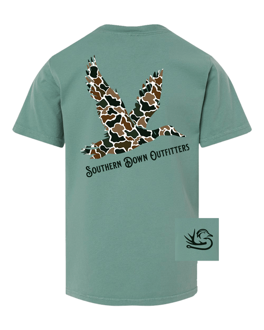 Camo Mallard Youth Tee - Abbies Place