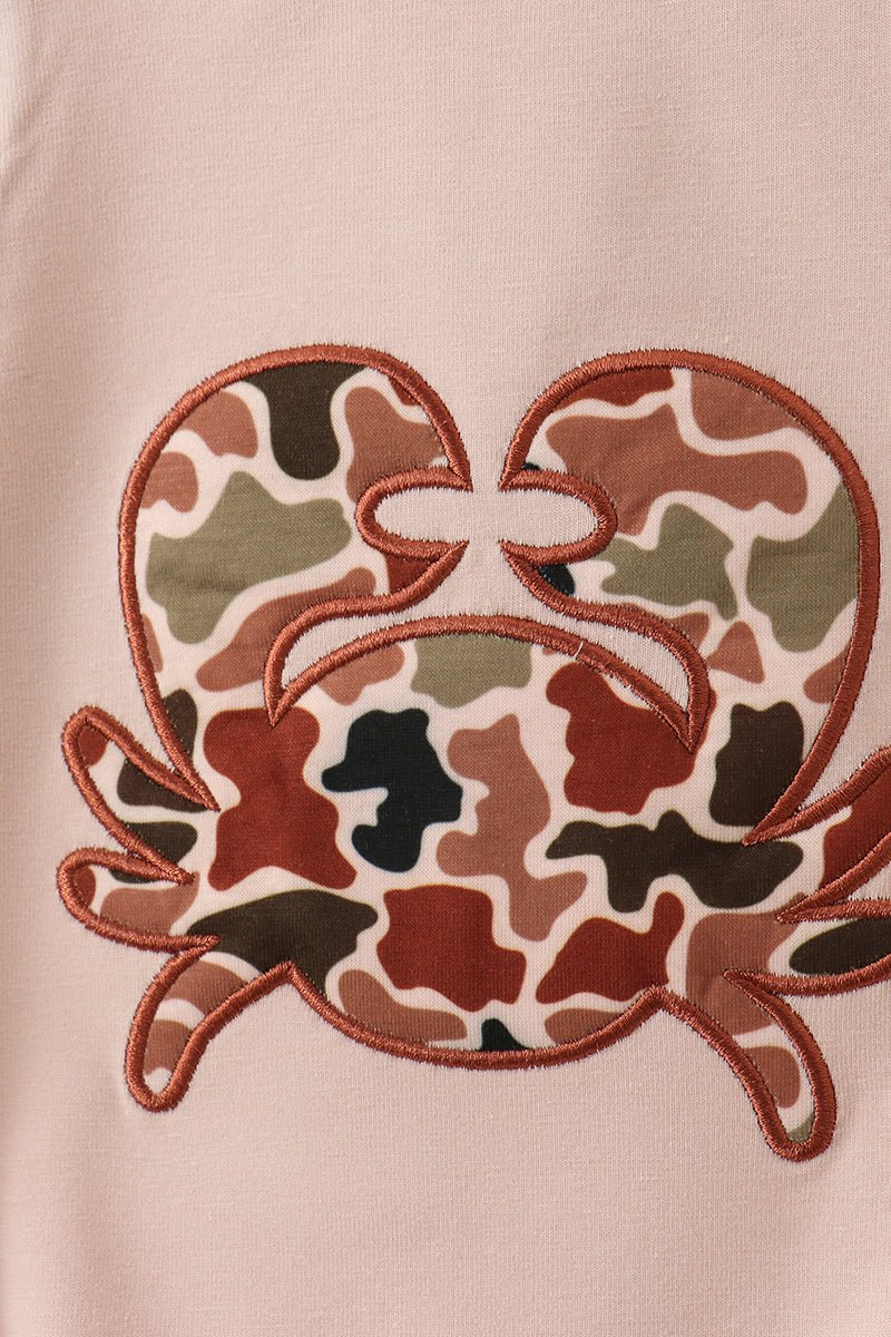 Camouflage crab applique bubble - Abbies Place