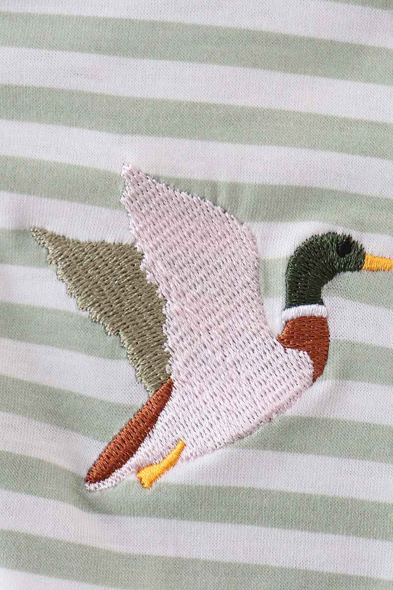 Camouflage duck embroidery pullover - Abbies Place
