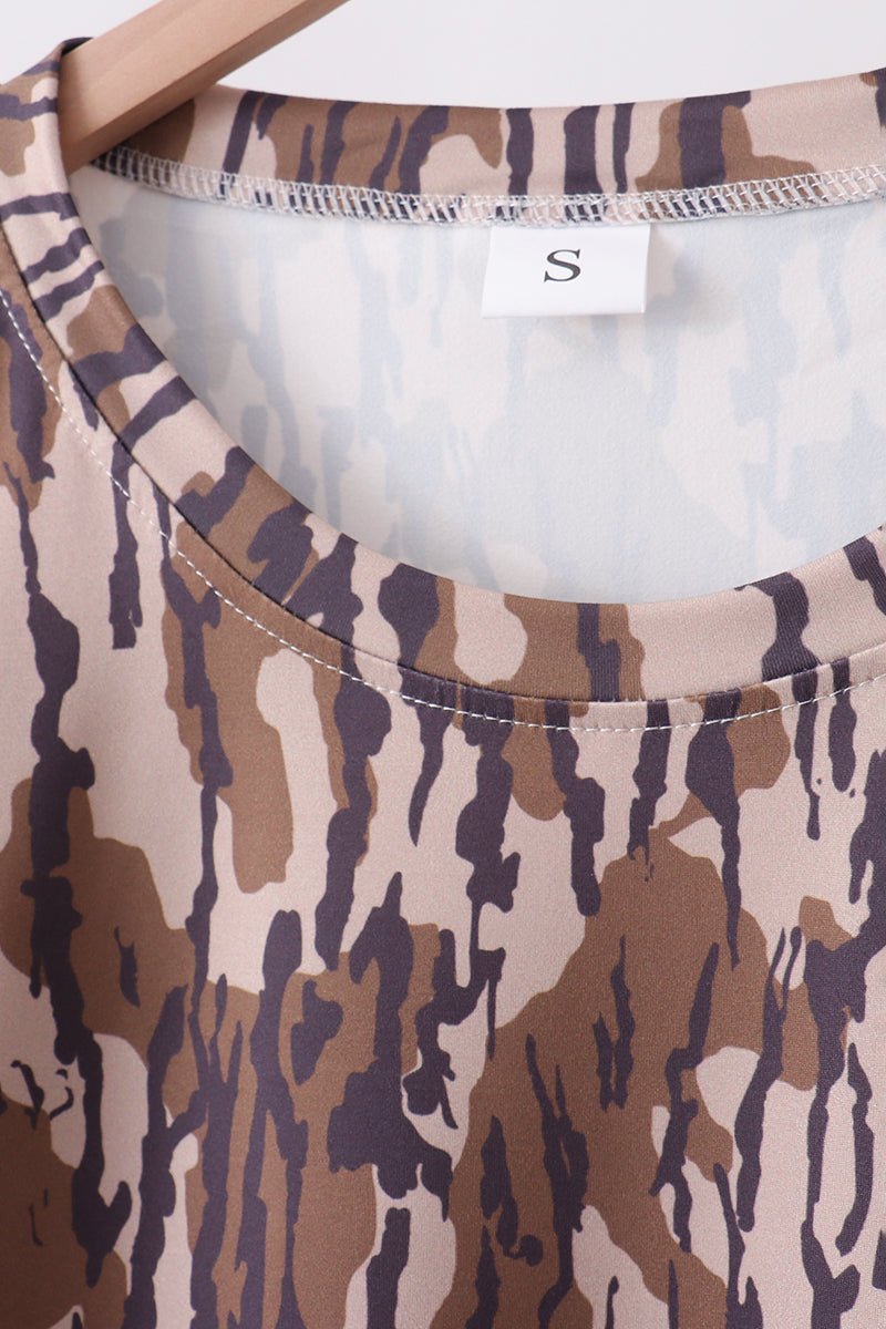 Camouflage scalloped mom&me shorts set - Abbies Place