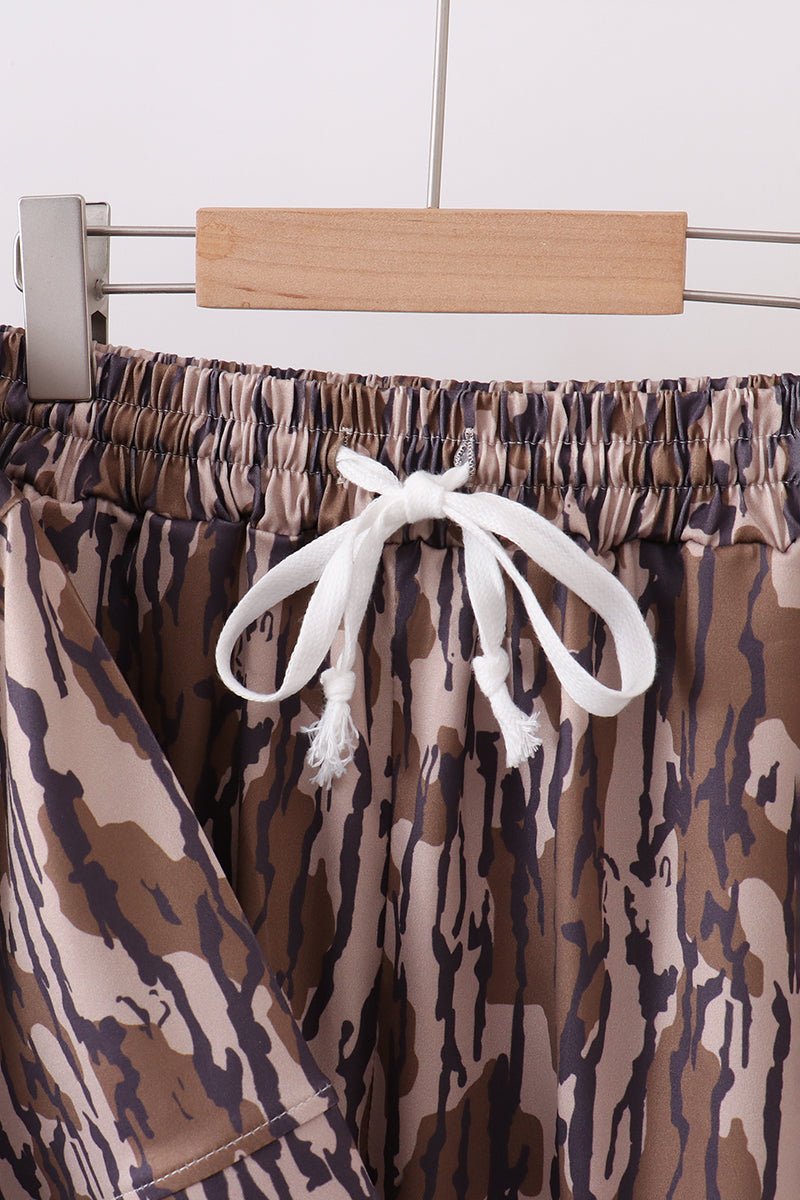 Camouflage scalloped mom&me shorts set - Abbies Place