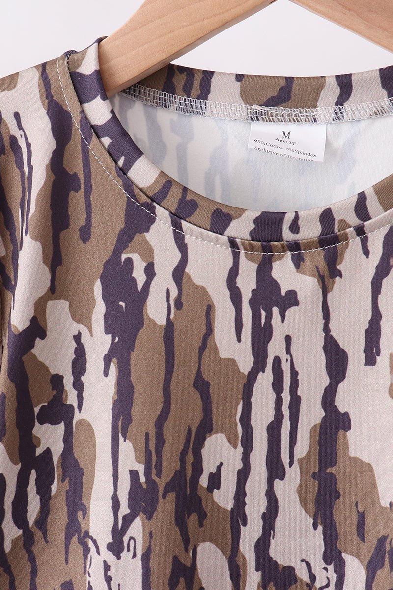 Camouflage scalloped mom&me shorts set - Abbies Place