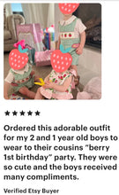 Load image into Gallery viewer, Strawberry Hand Smocked Shortalls - Image #7
