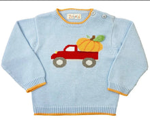 Load image into Gallery viewer, Pumpkin Truck Knit Sweater - Image #1
