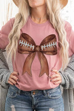 Load image into Gallery viewer, Coquette Football Bow Graphic T Shirts - Image #15
