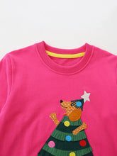 Load image into Gallery viewer, Children&#39;s Christmas Tree Applique Sweatshirt
