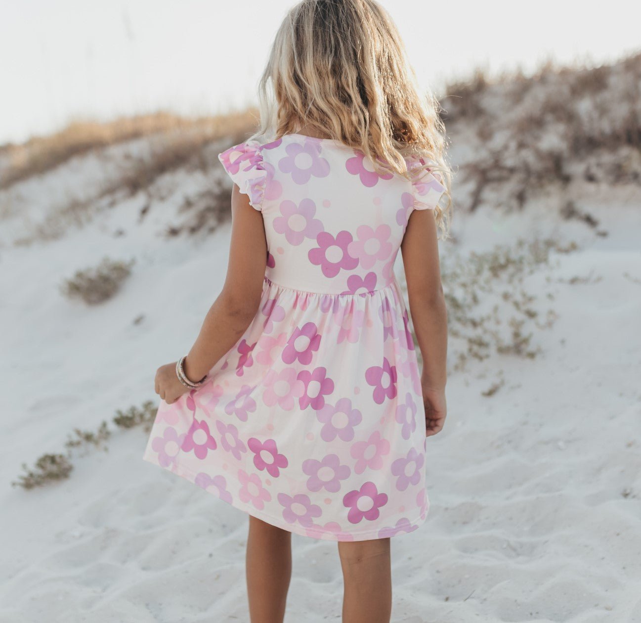 Claire Lavender Flower Dress - Abbies Place
