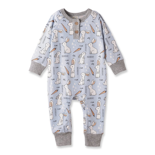 Cottontail Crew Bamboo Henley Easter Romper for Baby - Abbies Place