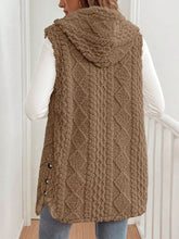 Load image into Gallery viewer, Cozy Sherpa Fleece Hooded Vest Coat - 4 Color Options
