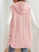 Load image into Gallery viewer, Cozy Sherpa Fleece Hooded Vest Coat - 4 Color Options
