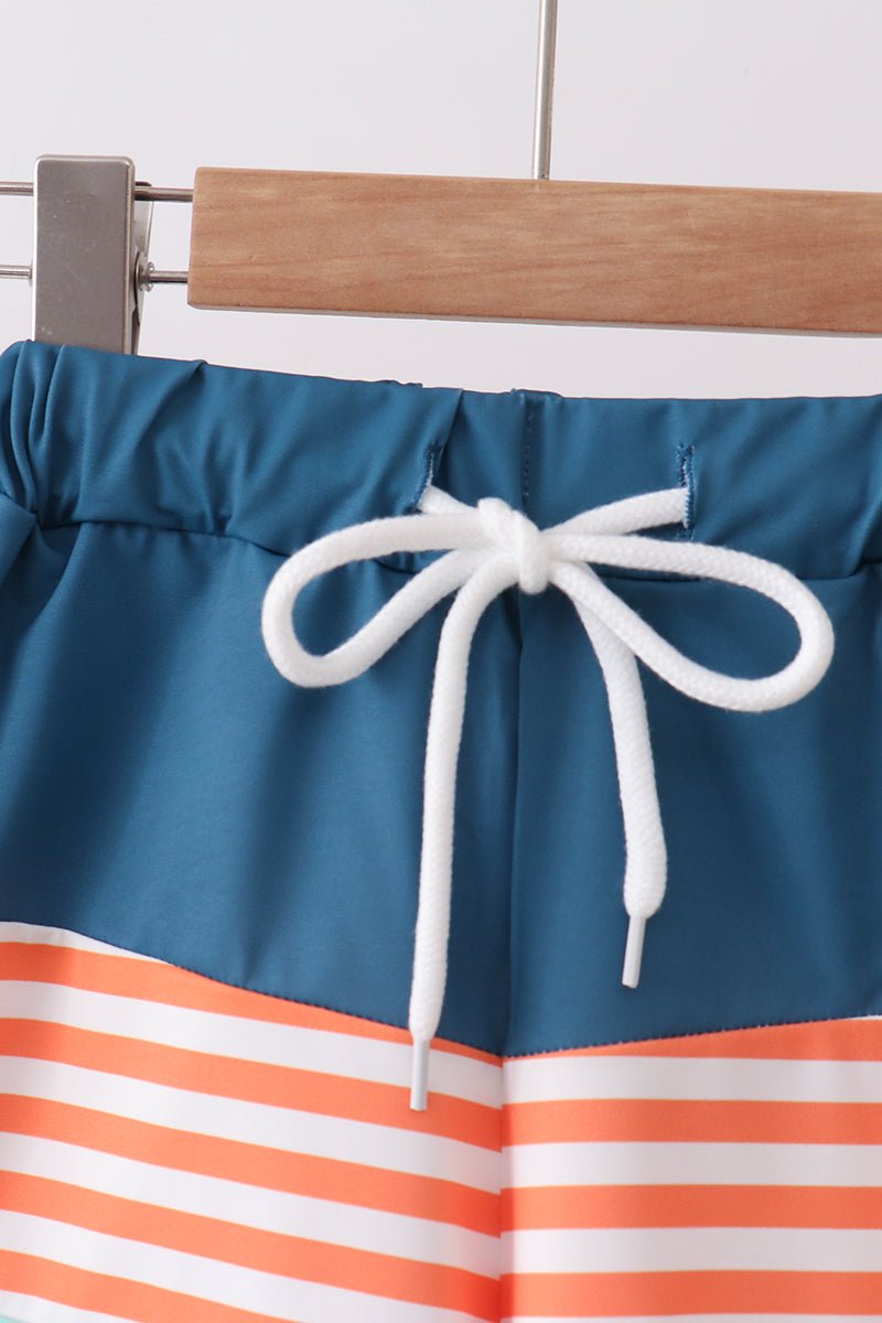 Crab embroidery swim trunks - Abbies Place