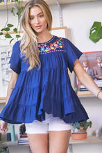 Load image into Gallery viewer, Solid Flared Short Sleeve Top - Image #12
