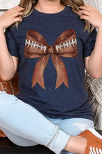 Load image into Gallery viewer, Coquette Football Bow Graphic T Shirts - Image #6
