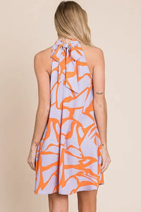 Resort style halter neck short sundress - Image #6