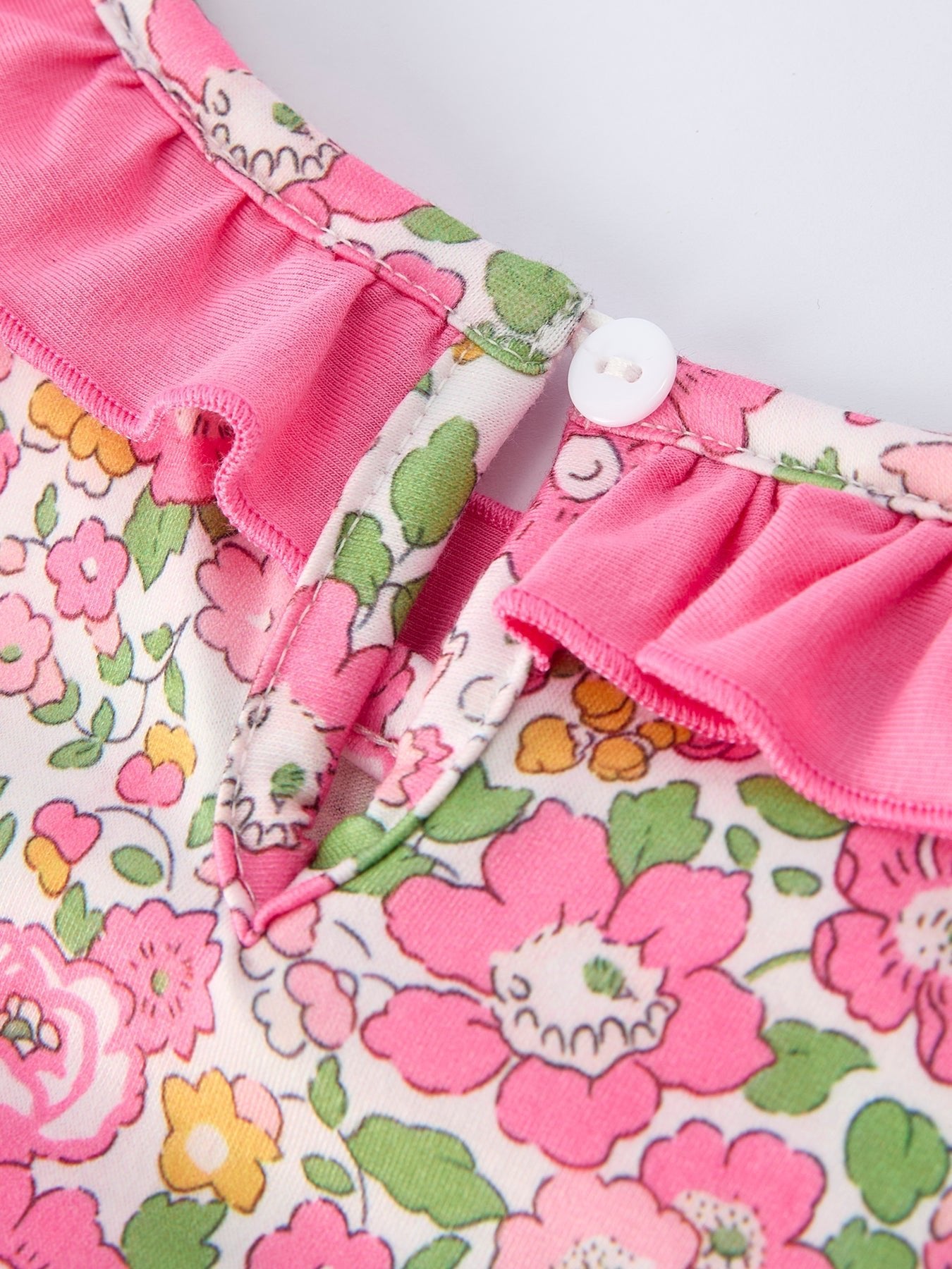 "DADDY'S GIRL" Bow Embroidered Ruffle Collar Girl Dress - Abbies Place