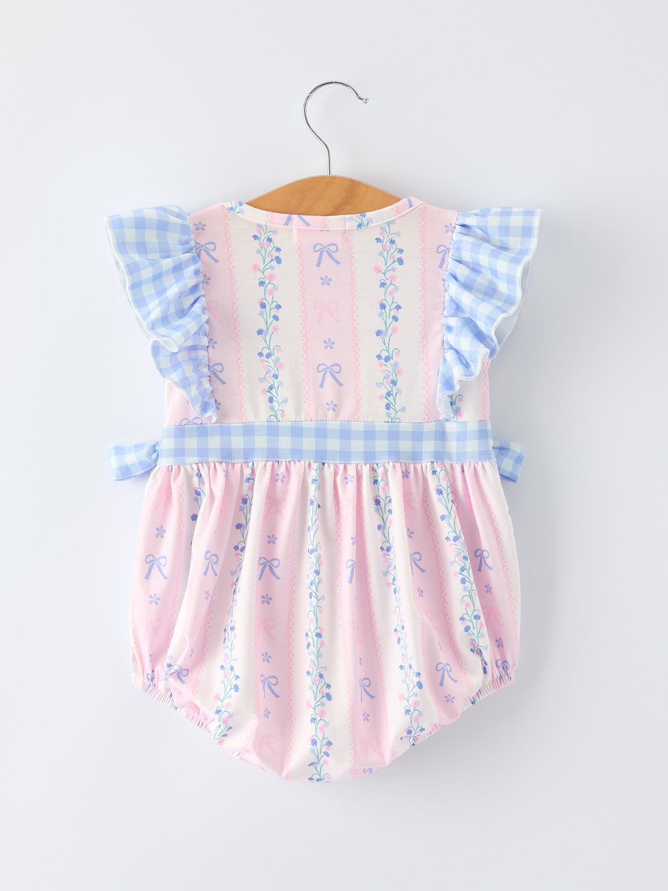 “DADDY'S GIRL” Smocked Plaid Baby Girls Romper - Abbies Place
