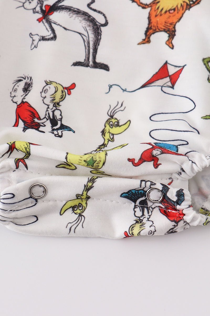 Dr.Seuss embroidery girl bubble - Abbies Place