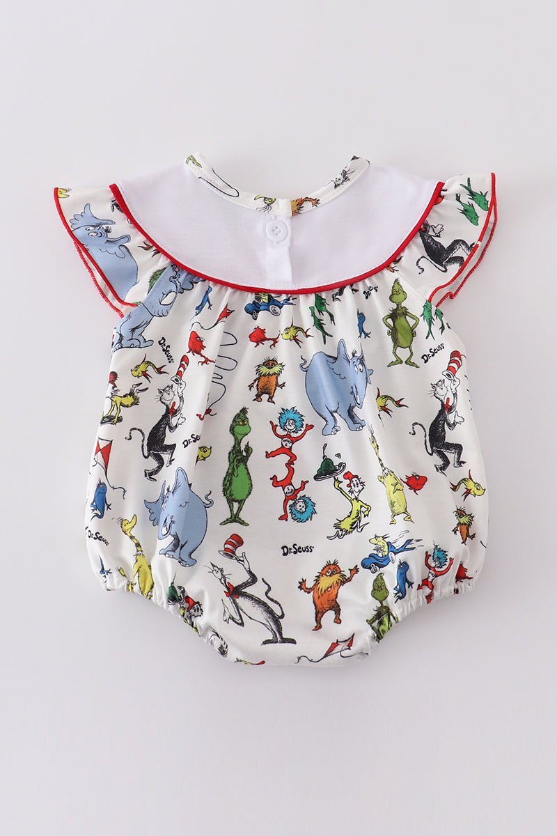 Dr.Seuss embroidery girl bubble - Abbies Place