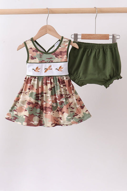 Duck Camo Embroidered Bloomer Set - Abbies Place