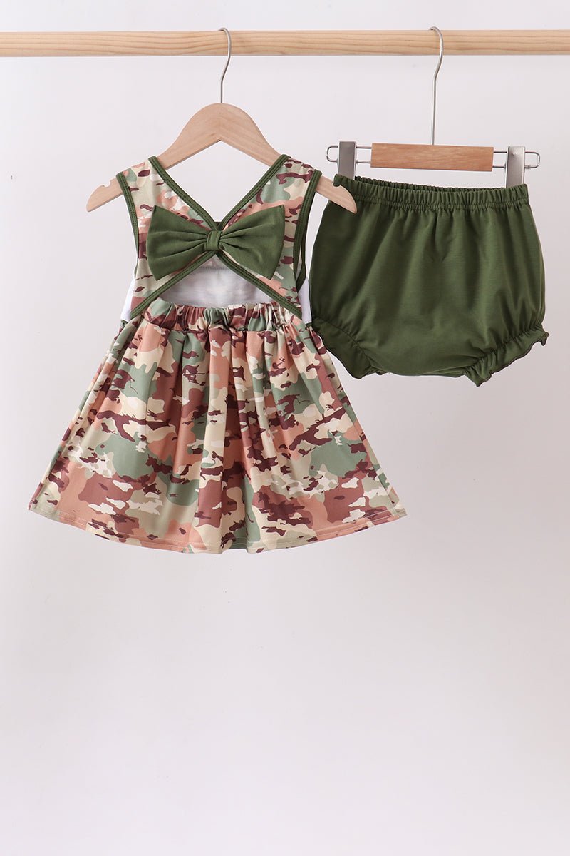 Duck Camo Embroidered Bloomer Set - Abbies Place