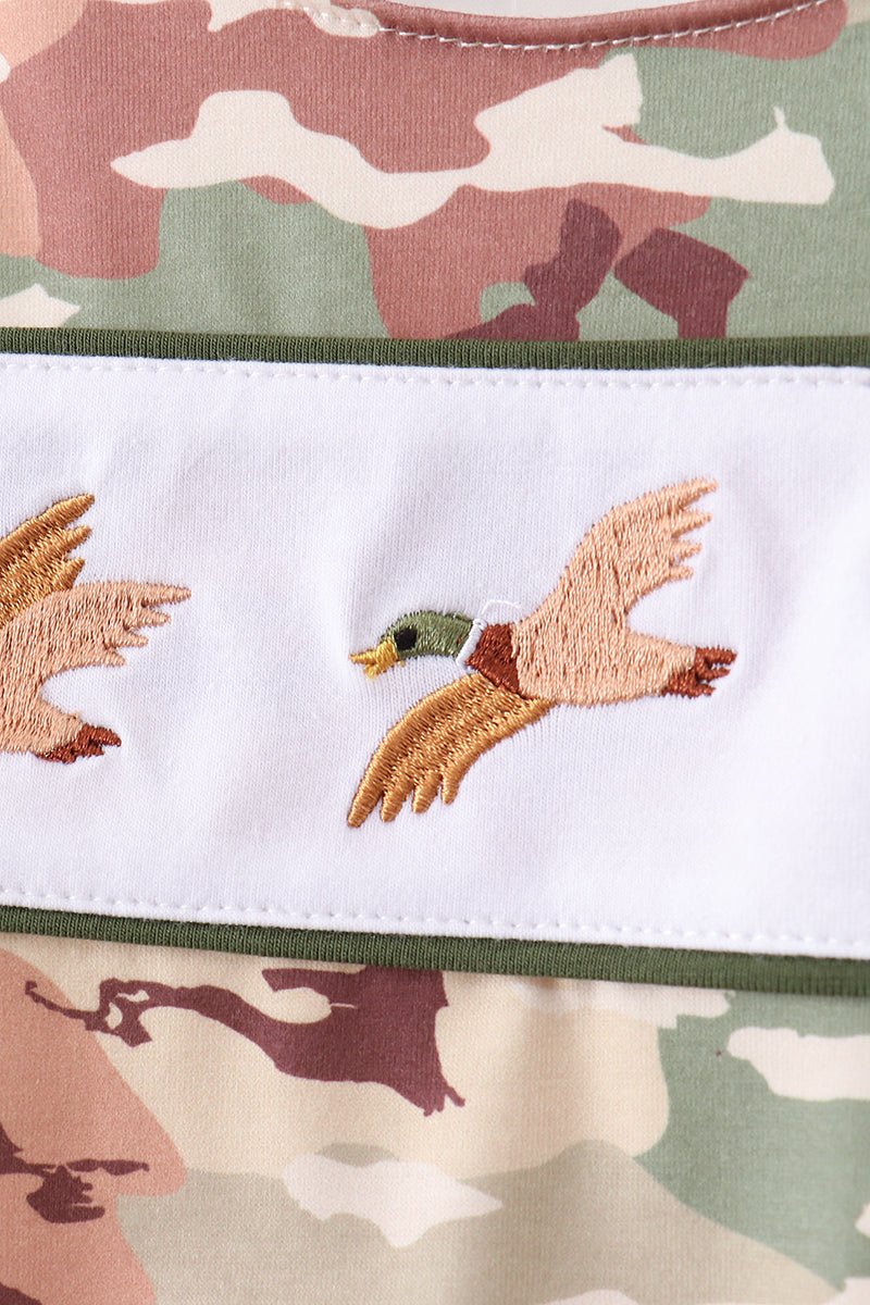 Duck Camo Embroidered Bubble - Abbies Place