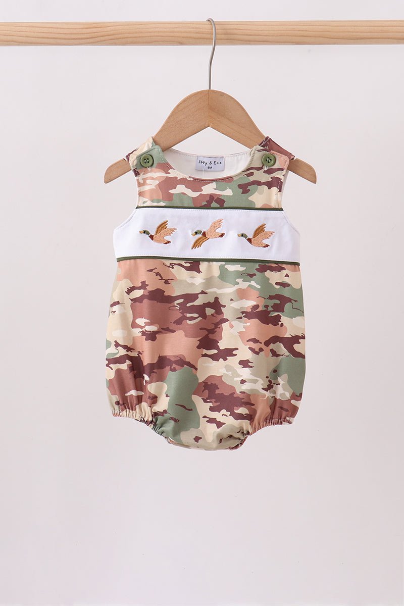 Duck Camo Embroidered Bubble - Abbies Place