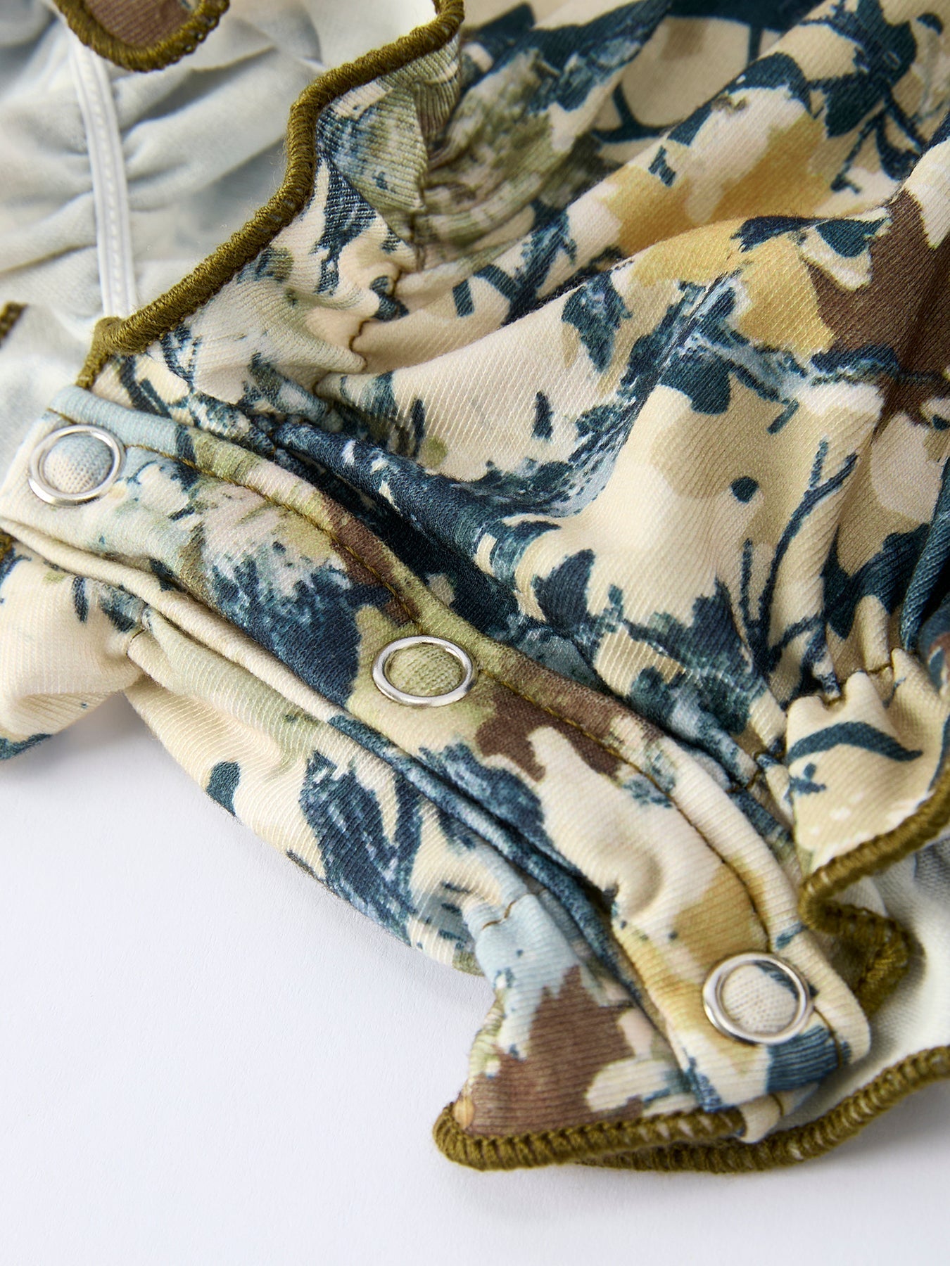 Duck Smocking Embroidery Baby Girls Camouflage Romper - Abbies Place