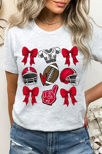 Coquette Football Graphic Tee - Image #4