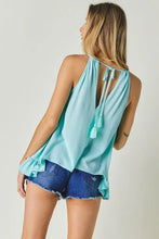 Load image into Gallery viewer, PRINTED SLEEVELESS RUFFLE TANK TOP - Image #5
